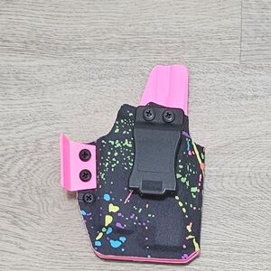 Quick Violent Over (QVO) Cordura Wrapped P365XL With TLR6 appendix Holster.